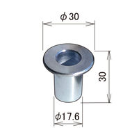 日中製作所 ヒナカ MR-18 仕切レール スチール丸落し用 受座 1個（直送品）
