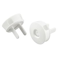 イノマタ化学 イノマタ #4815 コンセントプラグホルダー 2Pホワイト 1パック(2個入)（直送品）