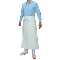 おたふく手袋 オタフク #6135 エステル 前掛 腰下 白・ホワイト 1枚（直送品）