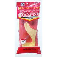 おたふく手袋 オタフク #300 強力ゴム張り手袋 赤 E300 1双