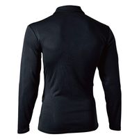 おたふく手袋 オタフク JW-604 メッシュポロシャツ ロング 11黒 4L 1枚（直送品）