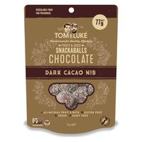トム＆ルーク フルーツ＆シード チョコレートスナックボール カカオニブ 77g 3袋 チョコレート 輸入菓子 グルテンフリー