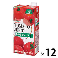 【紙パック】果汁100% 濃縮トマト還元 トマトジュース 1L 1セット（12本）