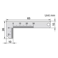 INSIZE インサイズ 面取りゲージ 4844-1 1セット(6個)（直送品）