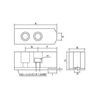 ジーネット GIGA ギガ・セレクション 生爪 日鋼用 HFー6ーH80 HF6-80 1組（直送品）