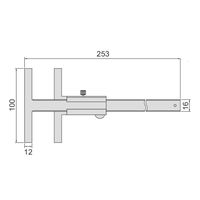 INSIZE インサイズ ケガキゲージ 7120-250A 1セット(2個)（直送品）