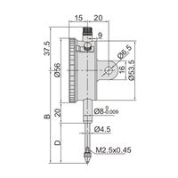 INSIZE インサイズ ロングストロークダイヤルゲージ 2310-20FA 1セット(2個)（直送品）
