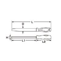 ジーネット GIGA ギガ・セレクション ヤスリ5本セット 154ー5005 1セット(3組)（直送品）