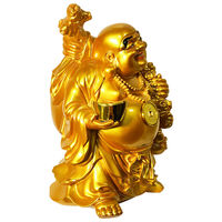 みはし 金色布袋像 FRP製 化粧箱付き Mサイズ 高さ33cm NZA002M 1個（直送品）