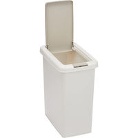 サンコープラスチック ダストボックス スリムプッシュ 26.5L ライトグレー(セット販売：5個) 4973230030269（直送品）