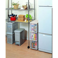 サンコープラスチック Think Slim 引出しストッカー3段 ソフトベージュ(セット販売：2個) 4547883512030（直送品）