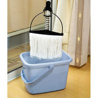 サンコープラスチック ニュータフバケツ 角型 17L ストーンブルー 4547883505117 1セット(1個×10)