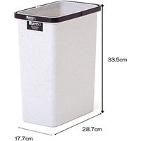 サンコープラスチック ダストボックス ルンバ 角型 グレー(セット販売:10個) 4973230222299 1セット(10個)（直送品）