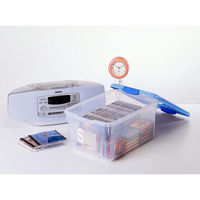 サンコープラスチック スカイケース NO.300 ブルー(セット販売:10個) 4973230306852 1セット(10個)（直送品）