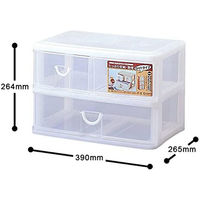 サンコープラスチック C-102 エルピス 引出ケース ホワイト(セット販売:5個) 4973230405722 1セット(5個)（直送品）