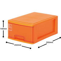 サンコープラスチック シルキー 410 オレンジ(セット販売:10個) 4973230431639 1セット(10個)（直送品）