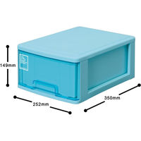 サンコープラスチック シルキー 410 ブルー(セット販売:10個) 4973230431653 1セット(10個)（直送品）