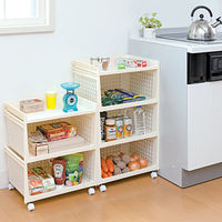 サンコープラスチック ラコン 積み重ねラック ホワイト 4973230437068 1セット(1個×10)