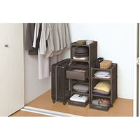 サンコープラスチック eラック 引出し L ブラウン(セット販売:5個) 4973230436085 1セット(5個)（直送品）