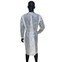 【アウトレット】アイソレーションガウン(ラミあり)　ホワイト　1袋（10枚入） イデアルサービス【終売品】