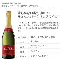 エノテカ サングレ・デ・トロ・カヴァ・ブリュット スパークリング白 750ml 1本