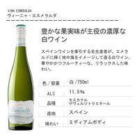 【エノテカ】 スペイン ヴィーニャ・エスメラルダ 白ワイン　ミディアムボディ 750ml 1本