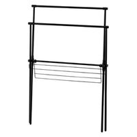 アイリスオーヤマ 簡単組立スタイル物干し ブラック STMX-920 1台