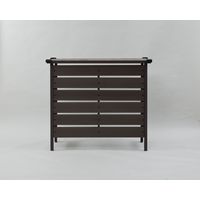 YAMAZEN エアコン室外機カバー 人工木 国内最大級のエアコン室外機(29畳用)にも設置可能 MWAC-110(DBR) 1台