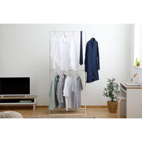 アイリスオーヤマ スタイル物干し 角型ハイタイプ ホワイト STMS-800HH 1台（直送品）