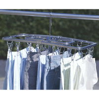 下村企販 ステンレスハンガー 洗濯ハンガー NEWからみにくいステンレスハンガー 24ピンチ 258022 1個（直送品）