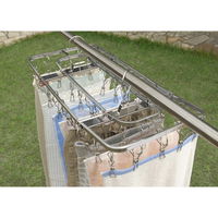 下村企販 ステンレスハンガー 洗濯ハンガー NEWダイレクトステンレスハンガー 40ピンチ 258026 1個（直送品）