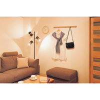 オリジン工業 壁掛け スリム レールフック 約 幅80cm レール ハンガーフック 石膏ボード用 ナチュラル 263130 1個（直送品）