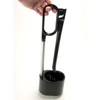 日本クリンテック トイレブラシ ケース付き kaz clean ブラック 275517 1個