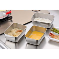 下村企販 角バット スタッキングミニ角バット 3個組 ステンレス製 日本製 278957 1個（直送品）