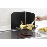 下村企販 レンジガード サッとその場で油はねガード L字型 ホワイト 278970 1個（直送品）