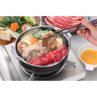 下村企販 すき焼き鍋 鉄製特厚すきやき鍋 20cm IH対応 鉄製 日本製 278987 1個（直送品）