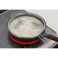 下村企販 ざる MamaCook ママクック フライパンザル ステンレス製 日本製 279001 1個（直送品）