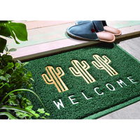 ケーアイジャパン 玄関マット 40×60cm 屋外 屋内 両用 カクタス 泥落としマット 295870 1個（直送品）
