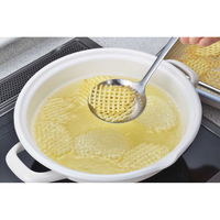 下村企販 穴あきお玉 ママクック カス揚げ ステンレス 305047 1個