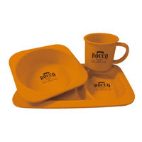 グローバルアロー 食器 アウトドア 竹 お皿 ボウル ロッコ オレンジ 306443 1個（直送品）