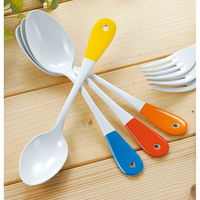 高桑金属 スプーン 19cm クルール Couleur ステンレス製 デザートスプーン ホーロー 日本製 イエロー 321796 1個（直送品）