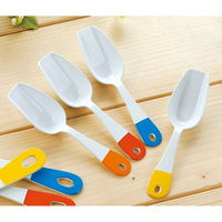 高桑金属 ミニスコップ 11cm クルール Couleur ステンレス製 計量スプーン ホーロー 日本製 オレンジ 321807 1個（直送品）