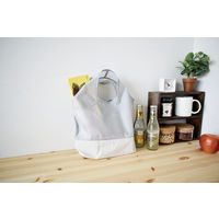 現代百貨 エコバッグ 反射で光るエコバッグ Sサイズ PASSO ソリッド グレー 338222 1個（直送品）