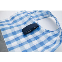 現代百貨 エコバッグ 反射で光るエコバッグ Sサイズ PASSO ソリッド ブルー 338224 1個（直送品）