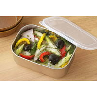 下村企販 保存容器 ステンレスふた付保存容器 深型 2個組 381884 1個