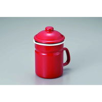 タマハシ オイルポット 1.0L 濾しアミ付 ピア・コローレ ホーロー レッド 395157 1個（直送品）