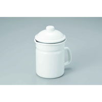 タマハシ オイルポット 1.0L 濾しアミ付 ピア・コローレ ホーロー ホワイト 395156 1個（直送品）