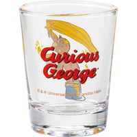 サンアート グラス 50ml ミニグラス おさるのジョージ ガラス 1 395526 1個（直送品）