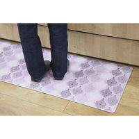 カキウチ キッチンマット 拭ける PVC 45×240cm ローズダマスク 398186 1個（直送品）