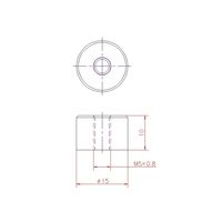 ジョー・プリンス竹下 Hー52ー4 丸ボス M5×10 1040522204 1セット(200個)（直送品）